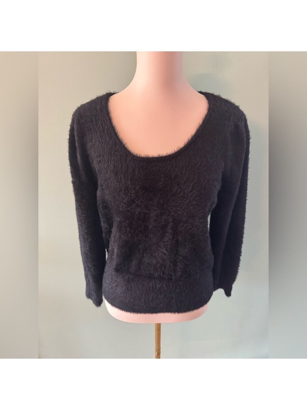 Marled Reunited Clothing Faux Fur Top